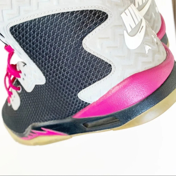 Nike Air Jordan Spike Forty Youth‎ 7 7Y Black Gray Fuchsia Sport 811121-009 - Picture 7 of 13